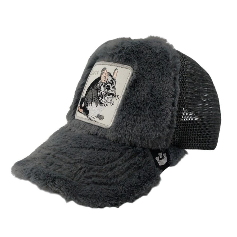 Goorin Hat Faux Fur Chilla Pilla Chill Pill Softy Mouse Chinchilla Trucker